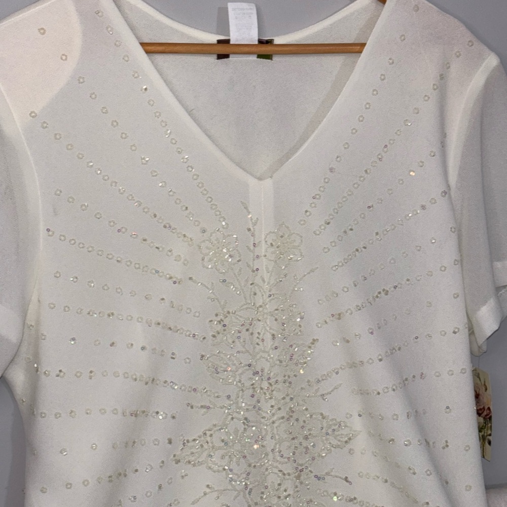 Nicolee Cream 3XL Polyester Top - Ivory Label Visible Mother of the bride/groom - Picture 6 of 16